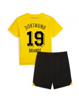 Borussia Dortmund Julian Brandt #19 Replika Hemmakläder Barn 2023-24 Kortärmad (+ byxor)